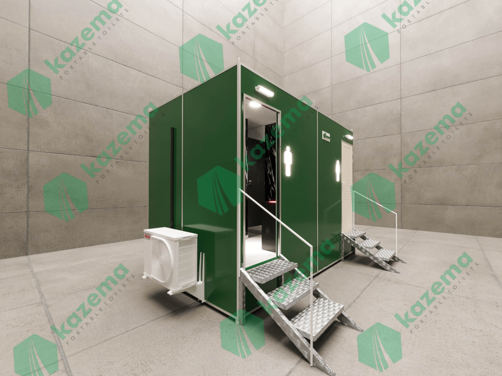 Four Cabin Luxury Portable Toilets